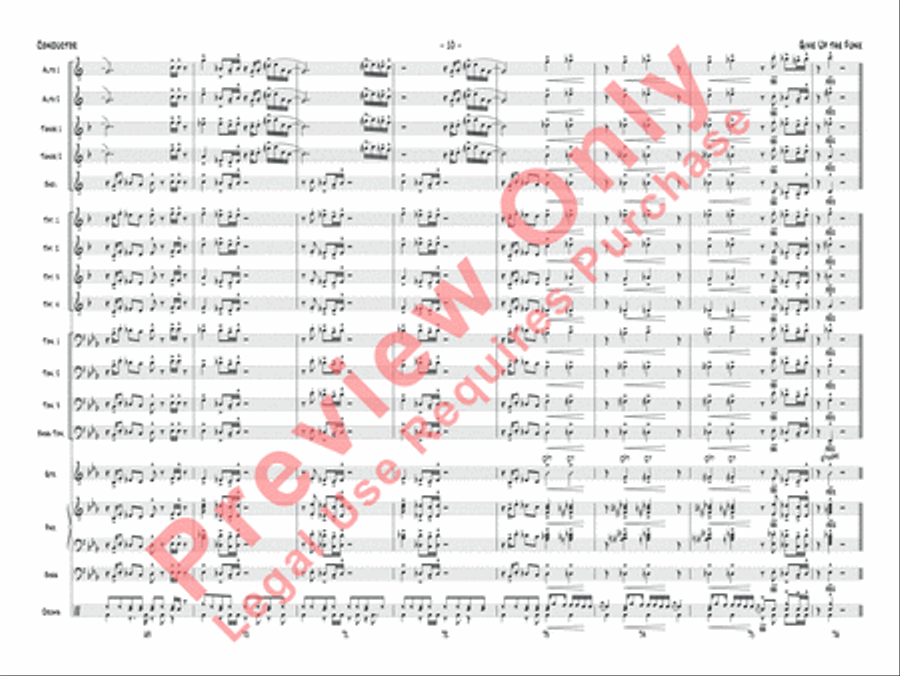Give Up the Funk Jazz Ensemble scores gallery preview page 13