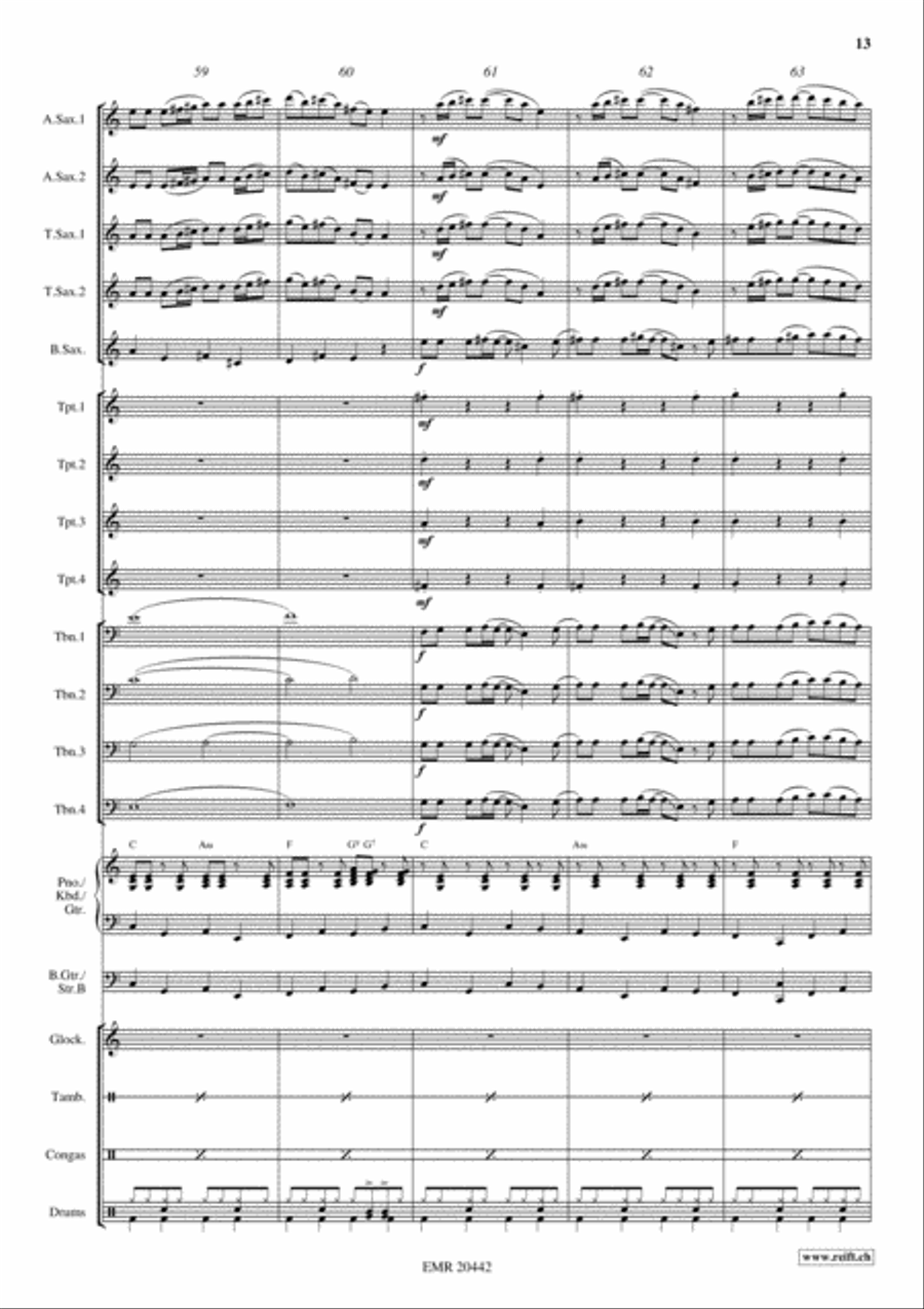 Irish Favorites Big Band scores gallery preview page 14