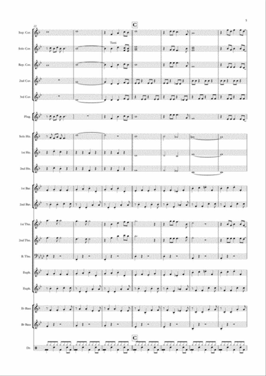 Every Breath You Take Every Breath You Take Brass Ensemble scores gallery preview page 5