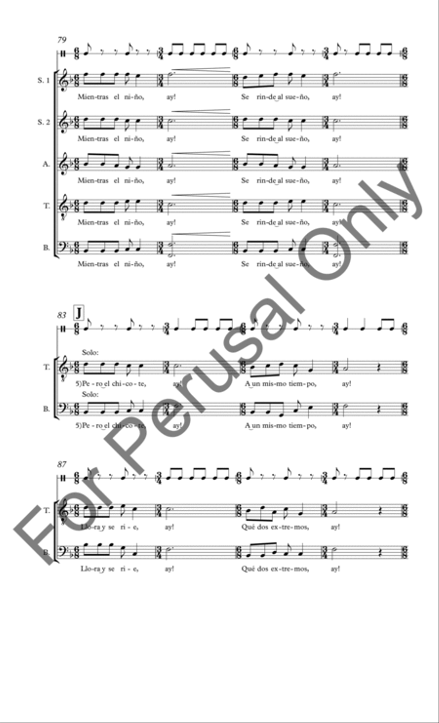 Convidando esta la noche SSATB scores gallery preview page 10