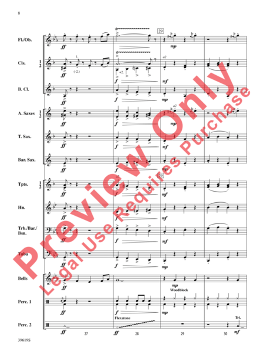 The Noise in the Basement Concert Band scores gallery preview page 9