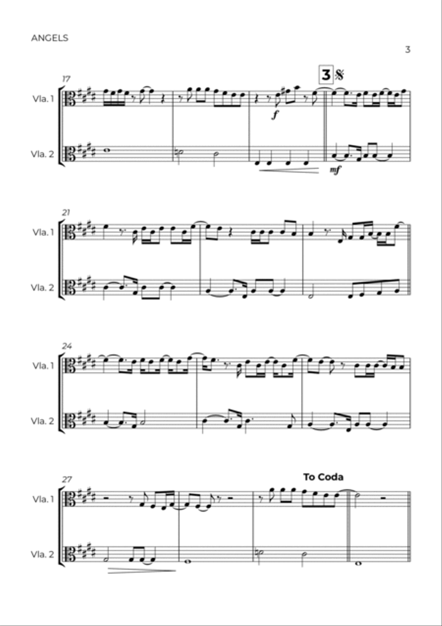 Angels String Duet scores gallery preview page 3