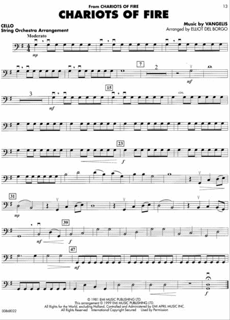 Movie Favorites - Cello Orchestra scores gallery preview page 2