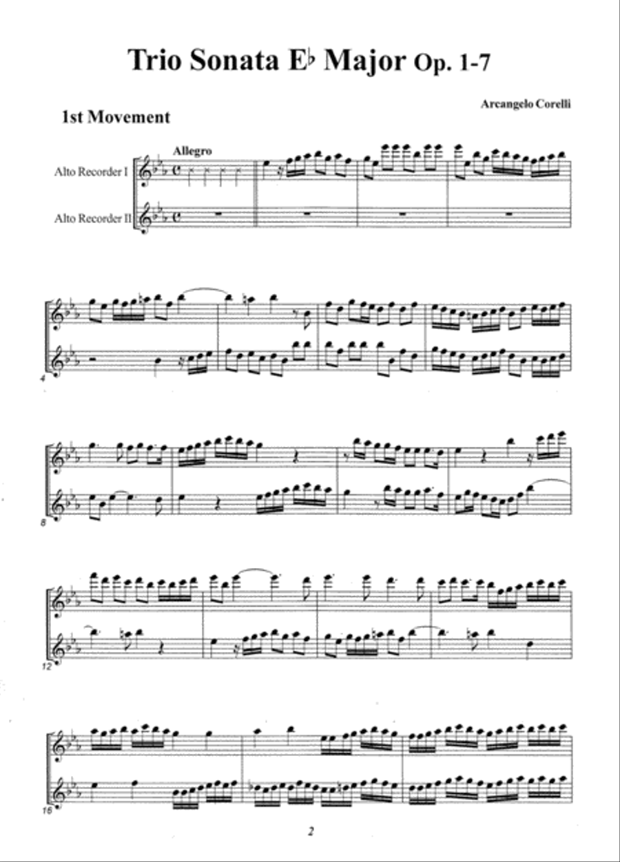 Trio Sonatas Vol. 3 Alto Recorder scores gallery preview page 3