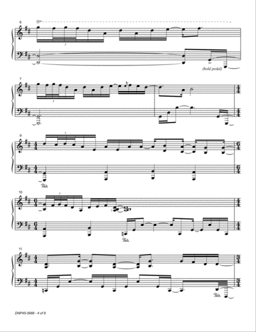 Morning Sun Piano Solo scores gallery preview page 4