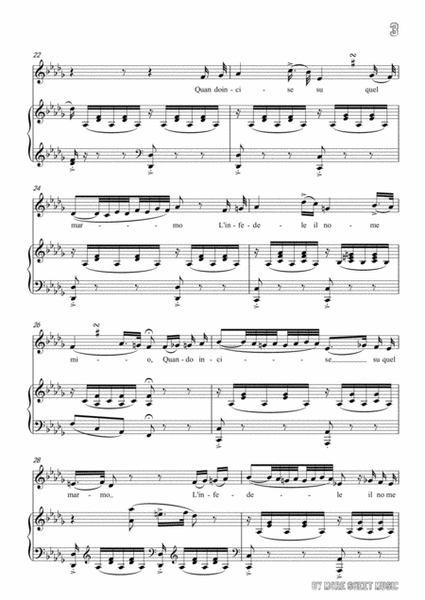 Bellini-Quando incise su quel marmo in E Major,for voice and piano image number null