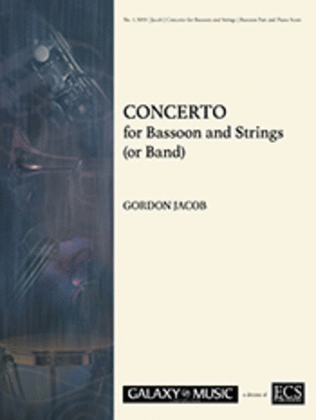Book cover for Concerto for Bassoon & Strings (or Band)