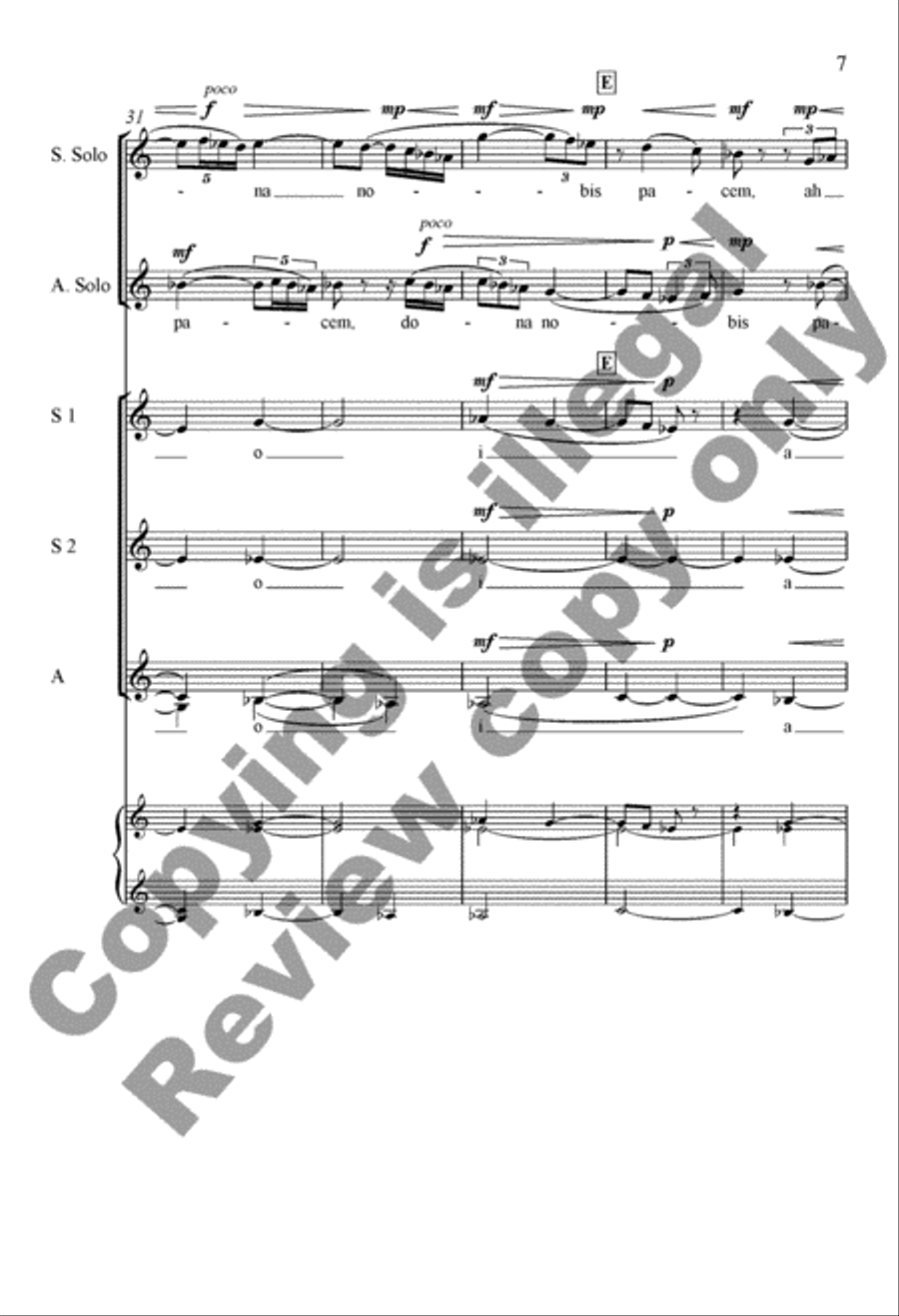 Dona nobis pacem SSA scores gallery preview page 26