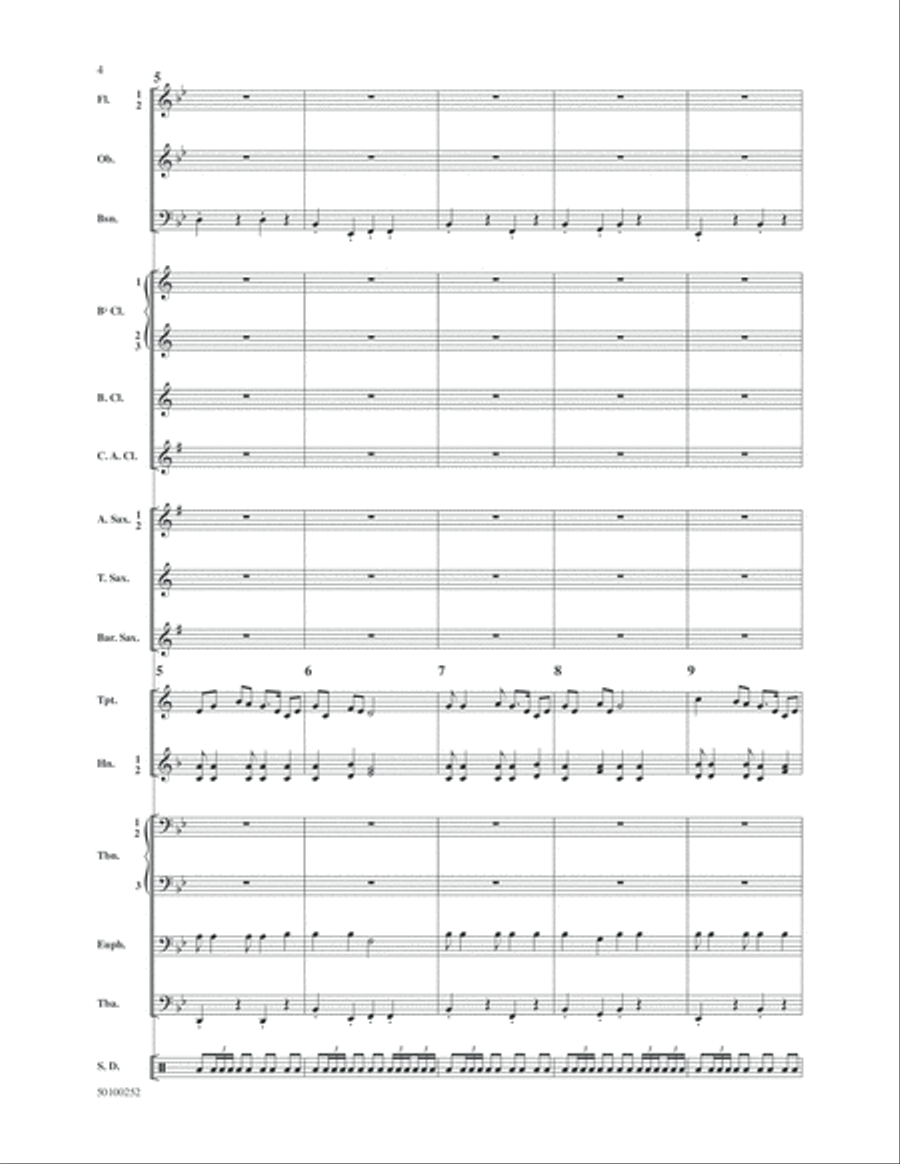 Just Passin' Thru Concert Band scores gallery preview page 4