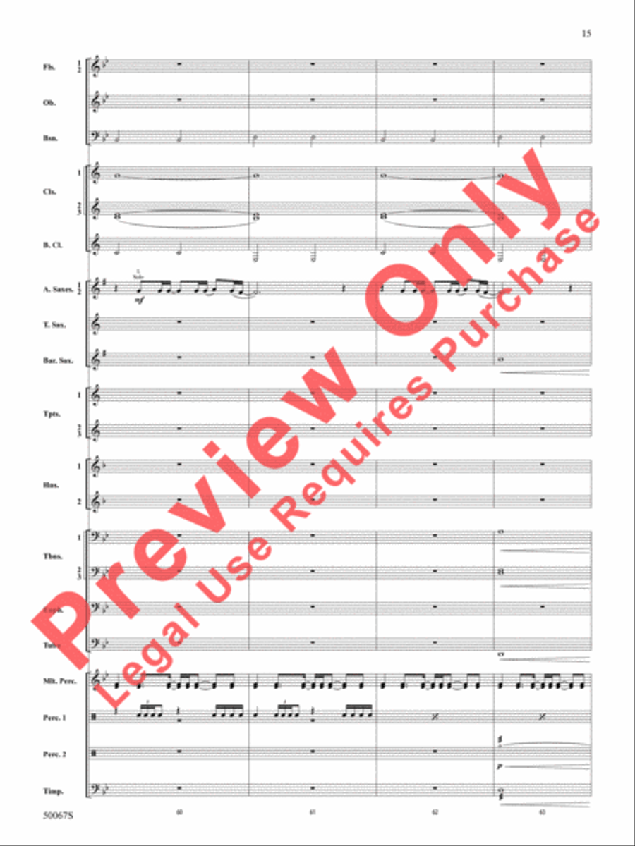 David Bowie -- The Hits David Bowie -- The Hits Concert Band scores gallery preview page 16