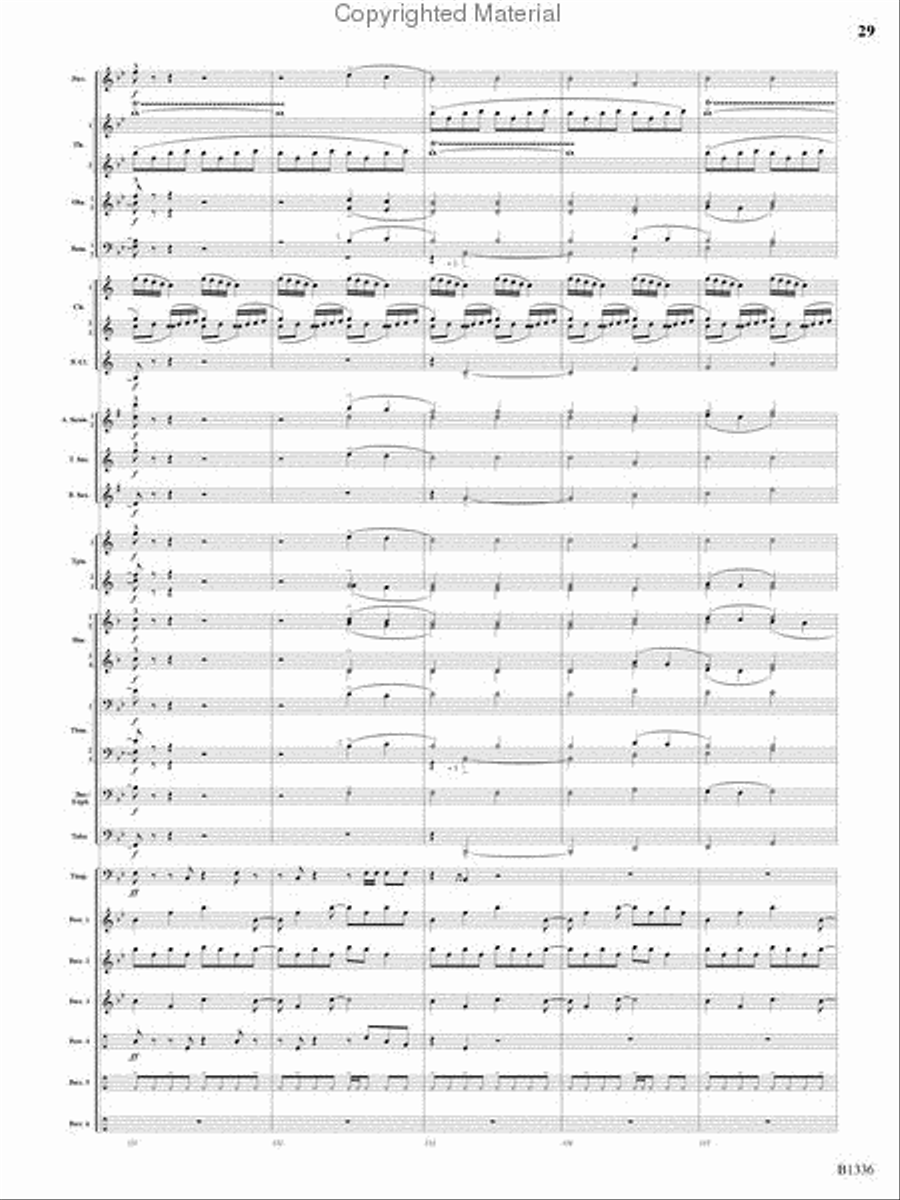 Dreams and Proclamations Concert Band scores gallery preview page 28