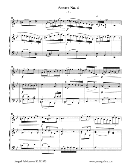 Vivaldi: Sonata No. 4 for Guitar & Piano image number null