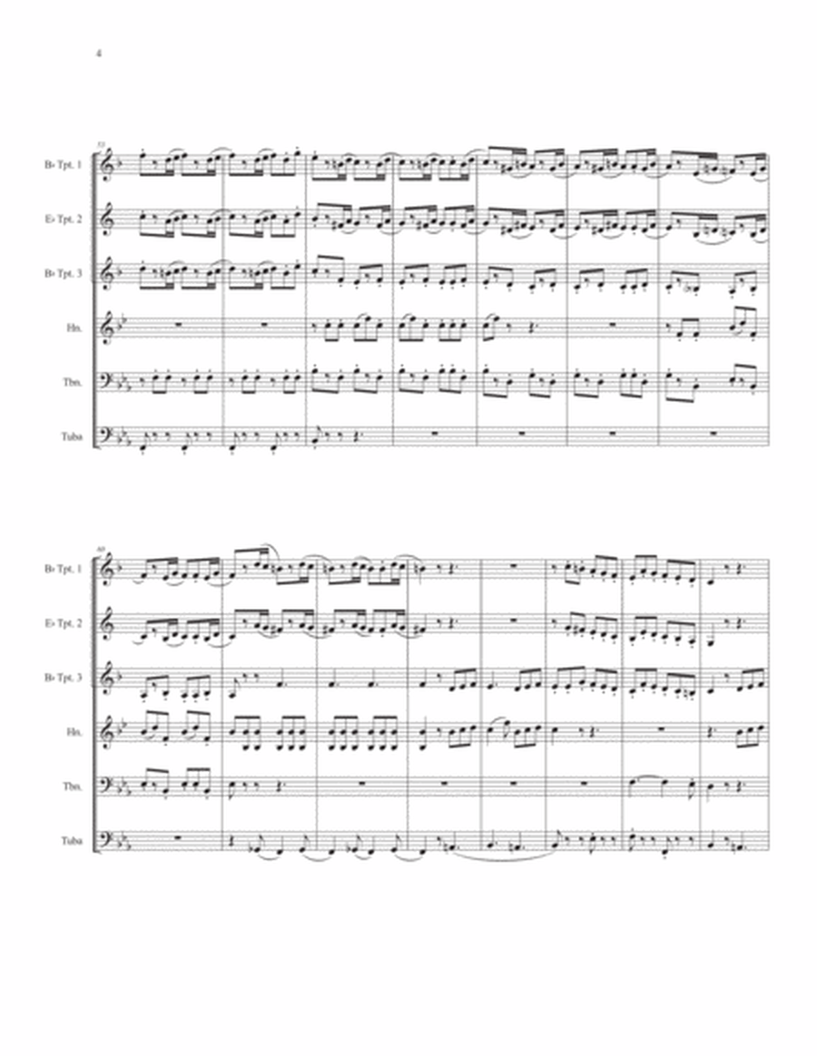 Horn Concerto #3 Finale for Brass Quintet image number null