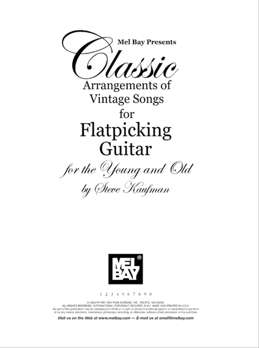 Classic Arrangements of Vintage Songs for Flatpicking Guitar Acoustic Guitar scores gallery preview page 3