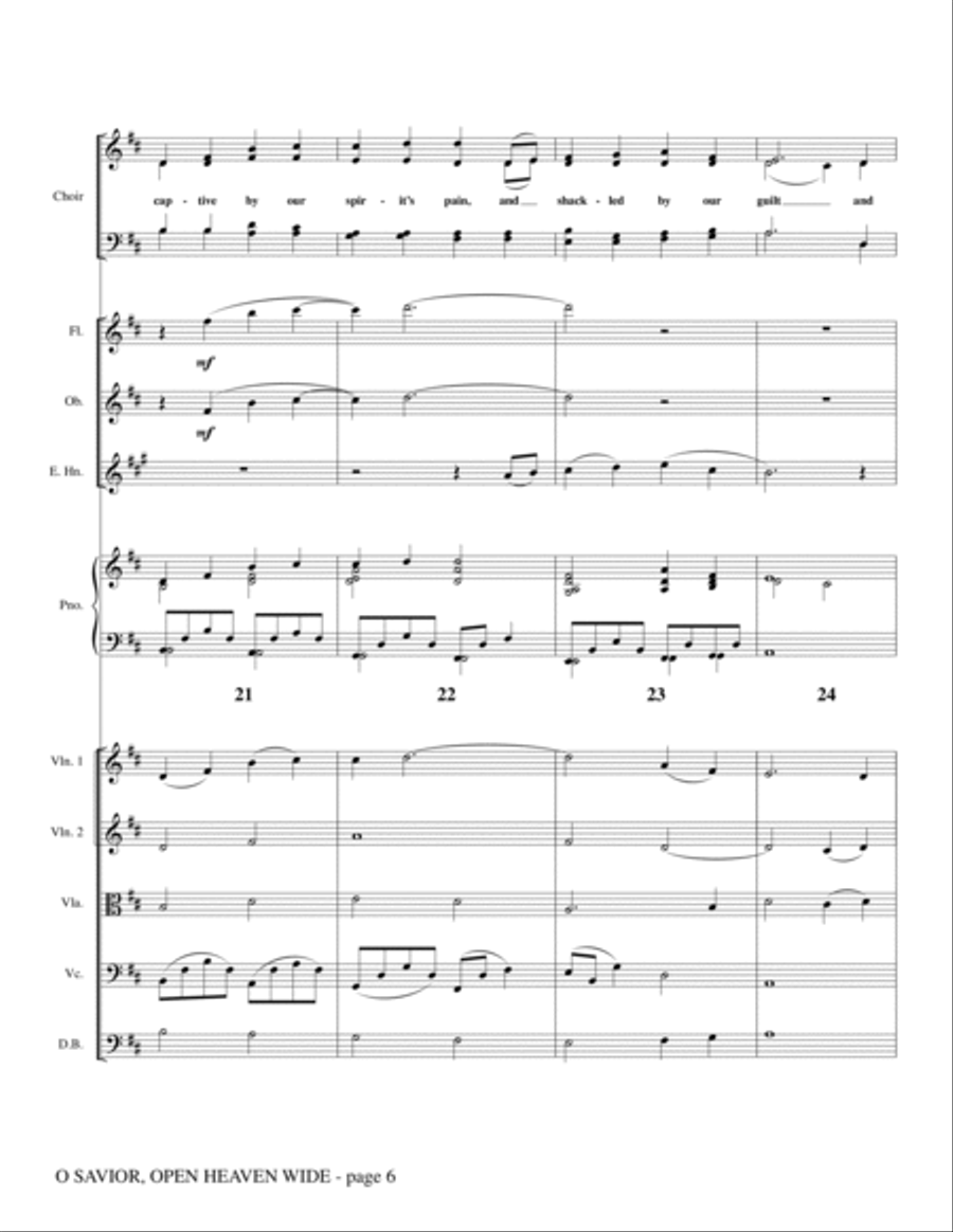 O Savior, Open Heaven Wide - Full Score Choir scores gallery preview page 6