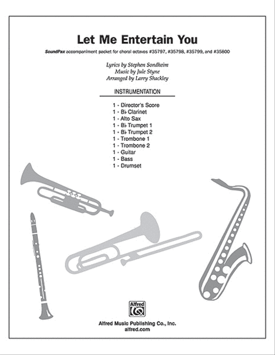Let Me Entertain You Choir scores gallery preview page 1