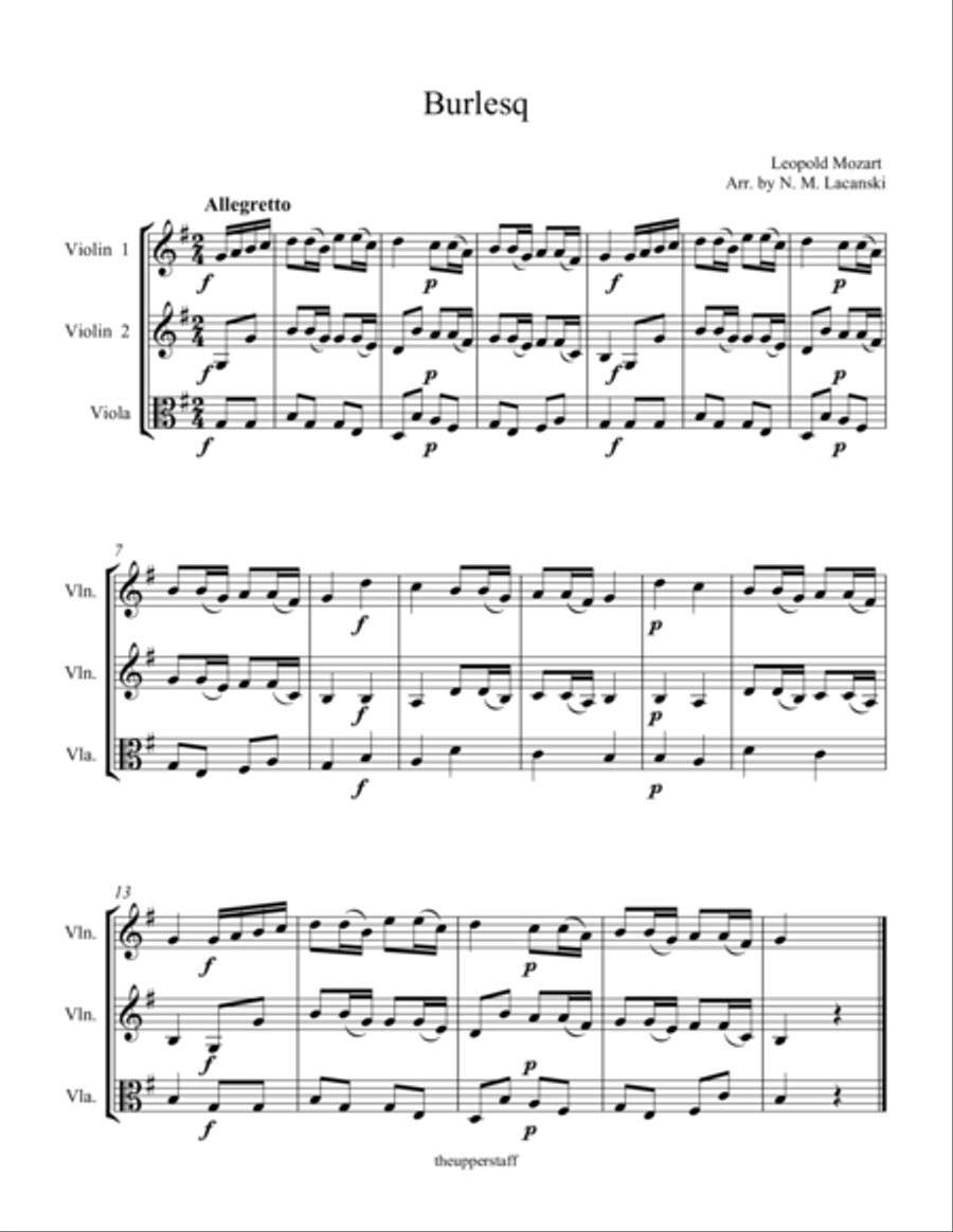 Burlesq String Trio scores gallery preview page 1