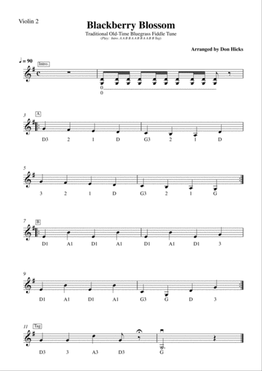 Blackberry Blossom for String Orchestra String Orchestra scores gallery preview page 2