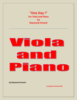 One Day ! for Viola and Piano - Intermediate level