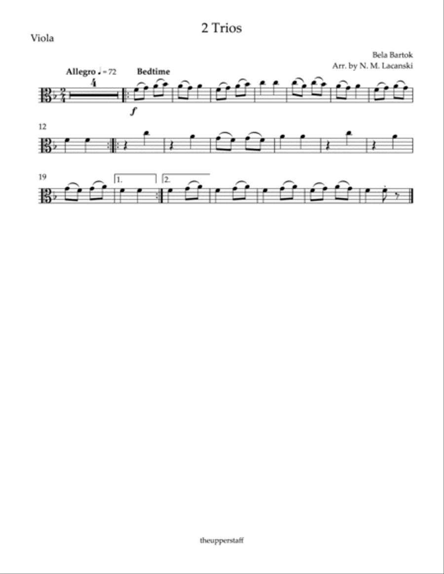 2 Trios Bedtime Menuetto 2 Trios Bedtime Menuetto String Trio scores gallery preview page 6