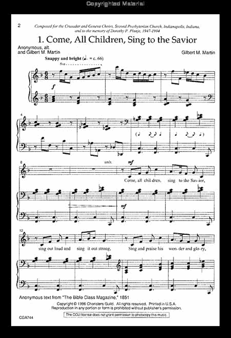 We Sing to God, Our King We Sing to God, Our King 2-Part scores gallery preview page 2