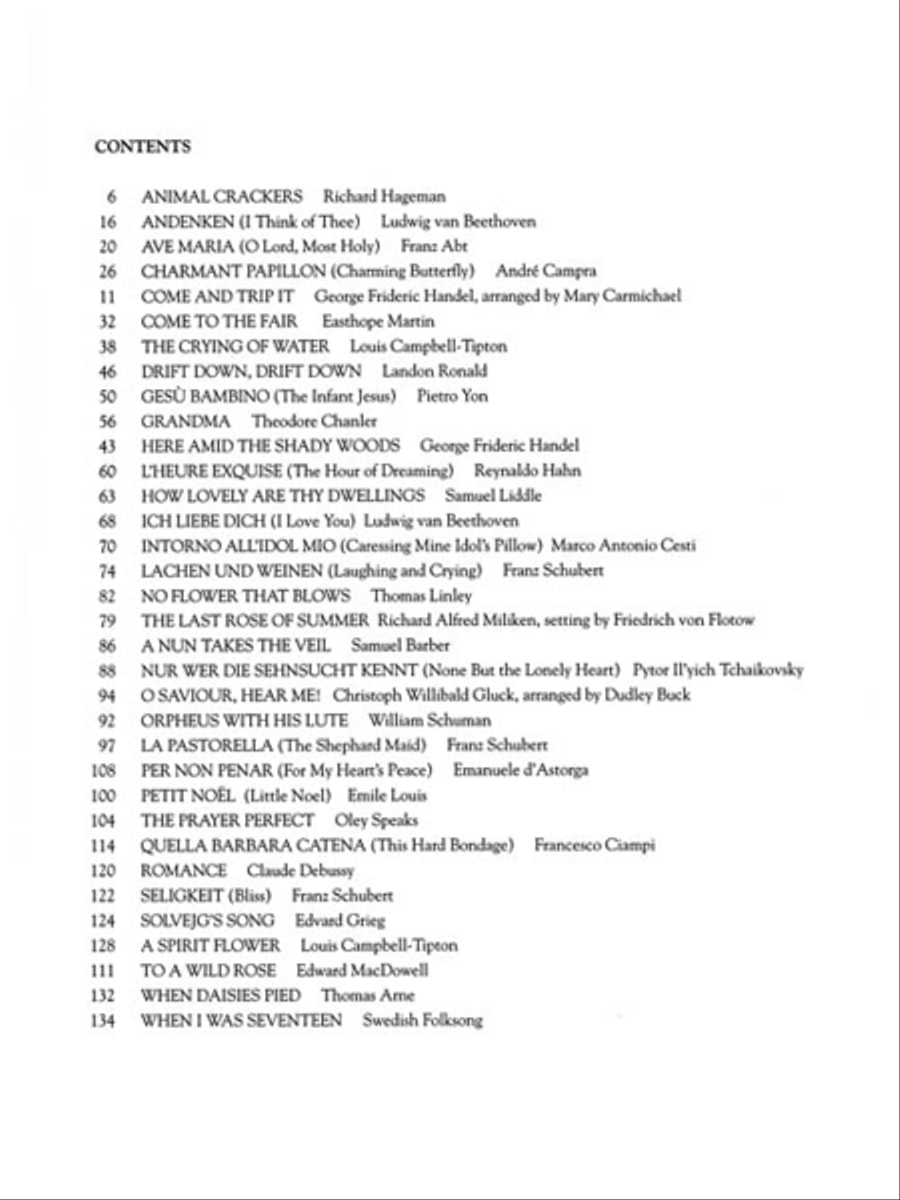 The First Book of Soprano Solos – Part II Soprano Voice scores gallery preview page 4