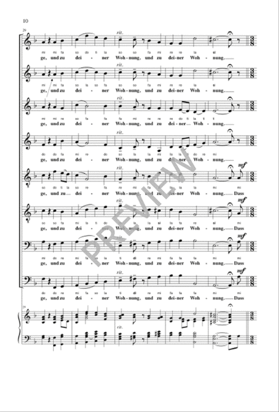 Richte mich, Gott Richte mich, Gott SSAATTBB scores gallery preview page 10