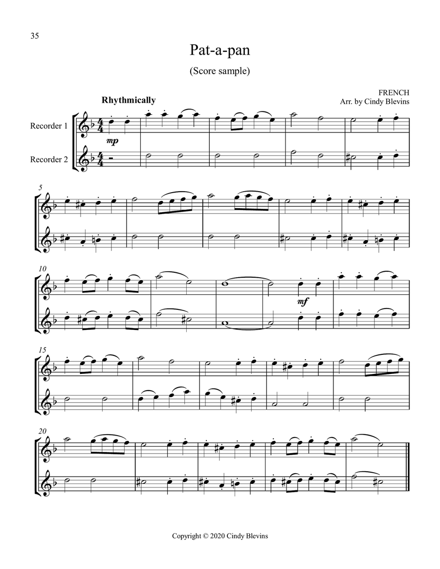 13 Songs for Christmas, Vol. 2, Recorder Duets Woodwind Duet scores gallery preview page 3
