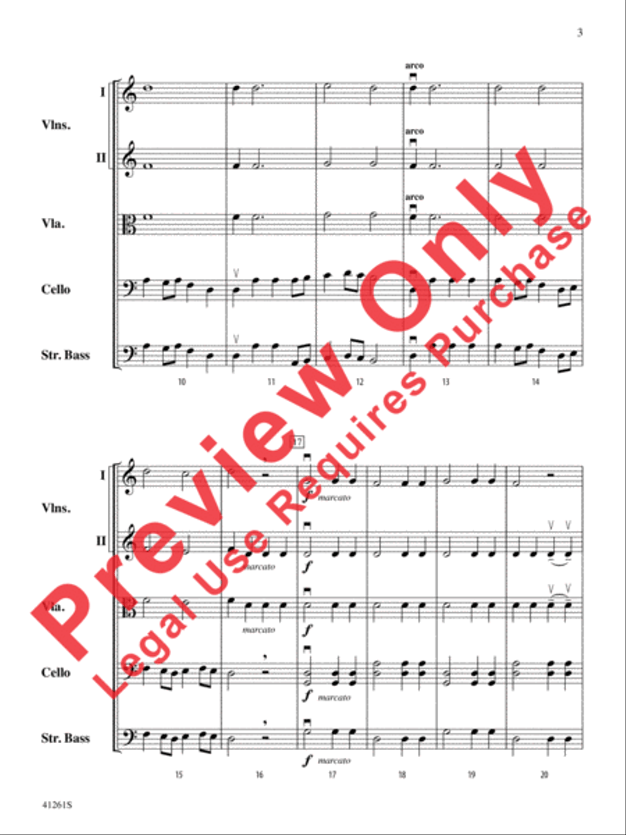 A Pirate's Dream String Orchestra scores gallery preview page 4