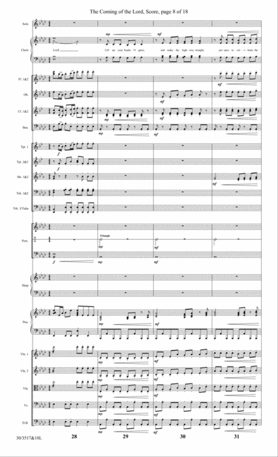 The Coming of the Lord - Orchestral Score and CD with Printable Parts Choir scores gallery preview page 10