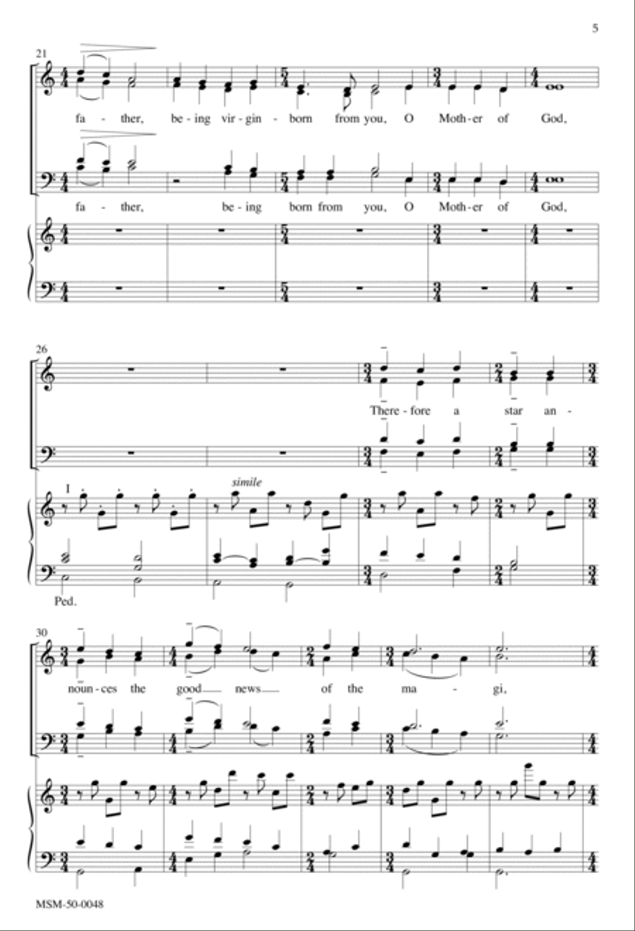 Before the Dawn of Time 4-Part scores gallery preview page 3