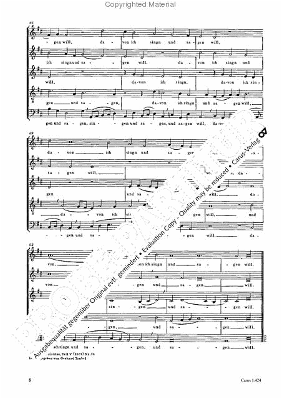 From heav'n above to earth I come (Vom Himmel hoch, da komm ich her) SSATB scores gallery preview page 9