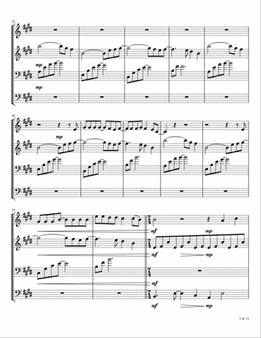 Time Stand Still Brass Ensemble scores gallery preview page 4
