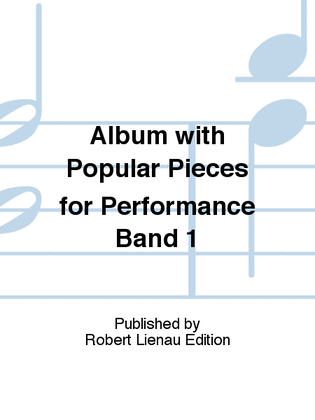 Book cover for Album with Popular Pieces for Performance Band 1