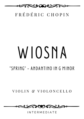 Chopin - Andantino from Wiosna (Spring) in G Minor - Intermediate