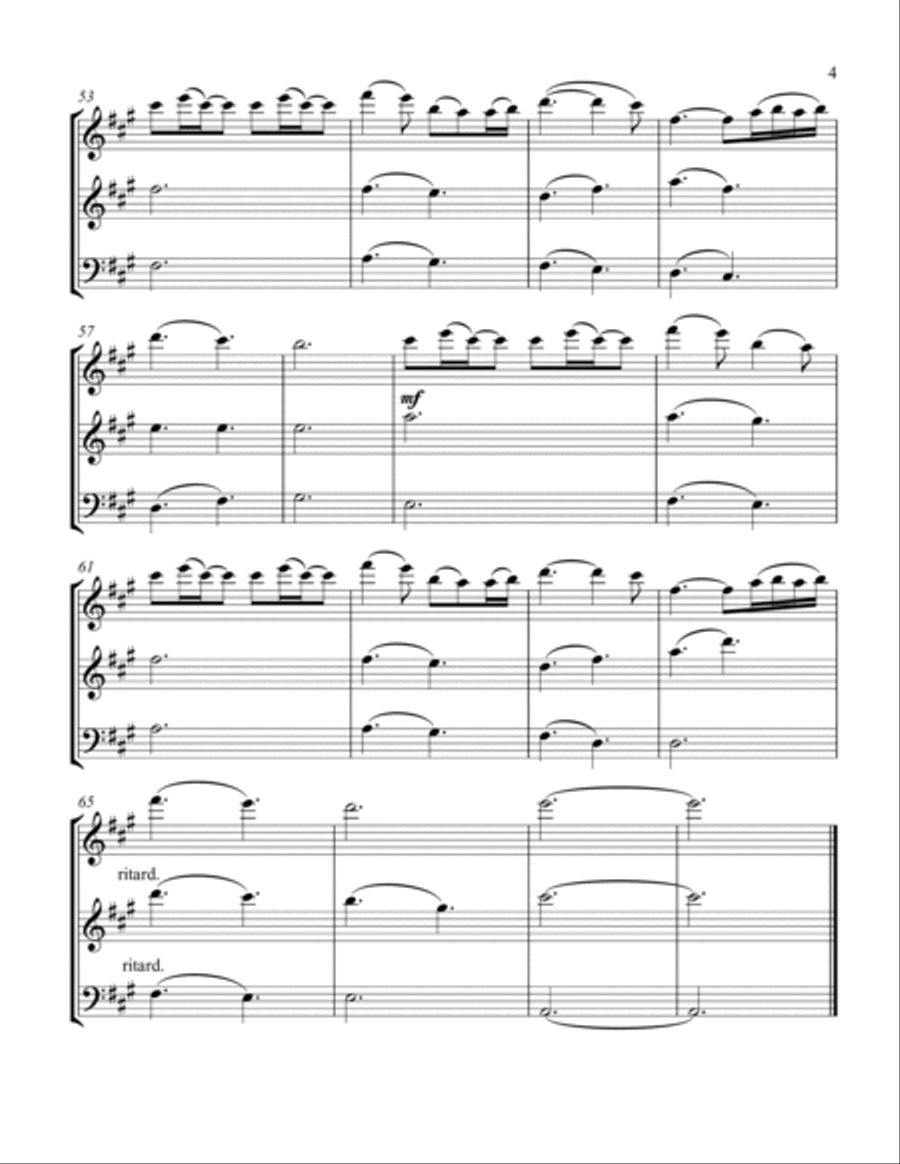A Thousand Years A Thousand Years Woodwind Trio scores gallery preview page 5
