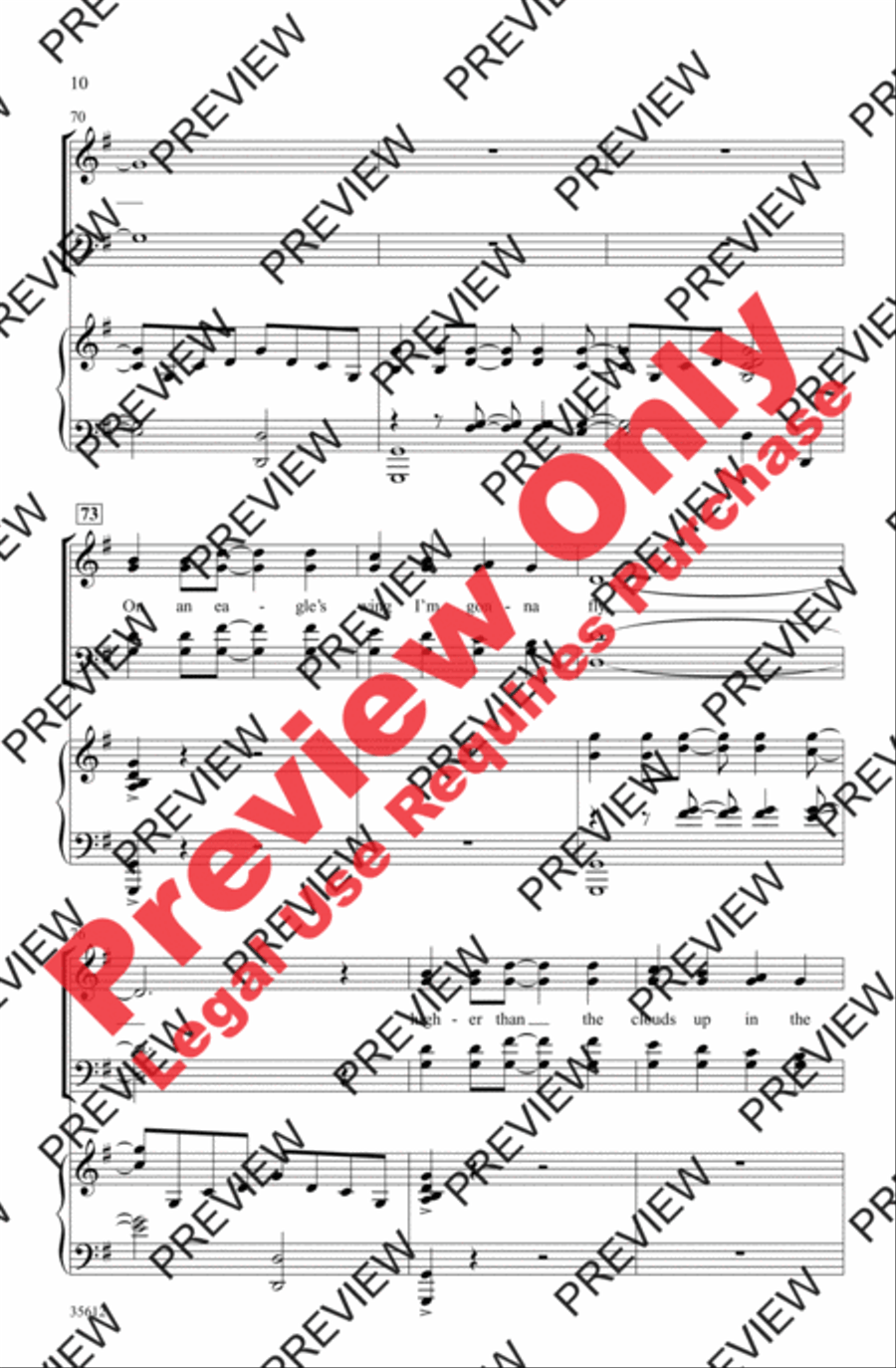 On an Eagle's Wing On an Eagle's Wing 4-Part scores gallery preview page 21