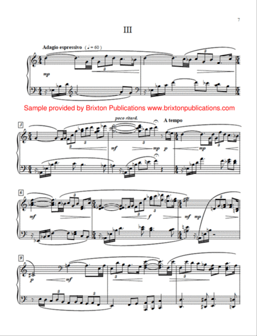 Five Intermezzi Piano Solo scores gallery preview page 4