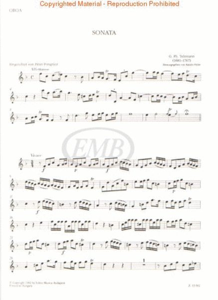 2 Sonates for Oboe, Violin, & Basso Continuo
