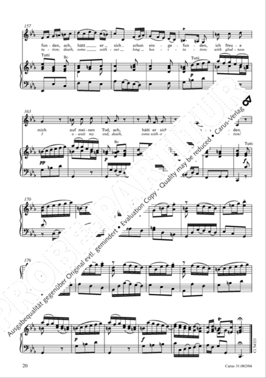 I have enough (Ich habe genung) Mezzo-Soprano Voice scores gallery preview page 21