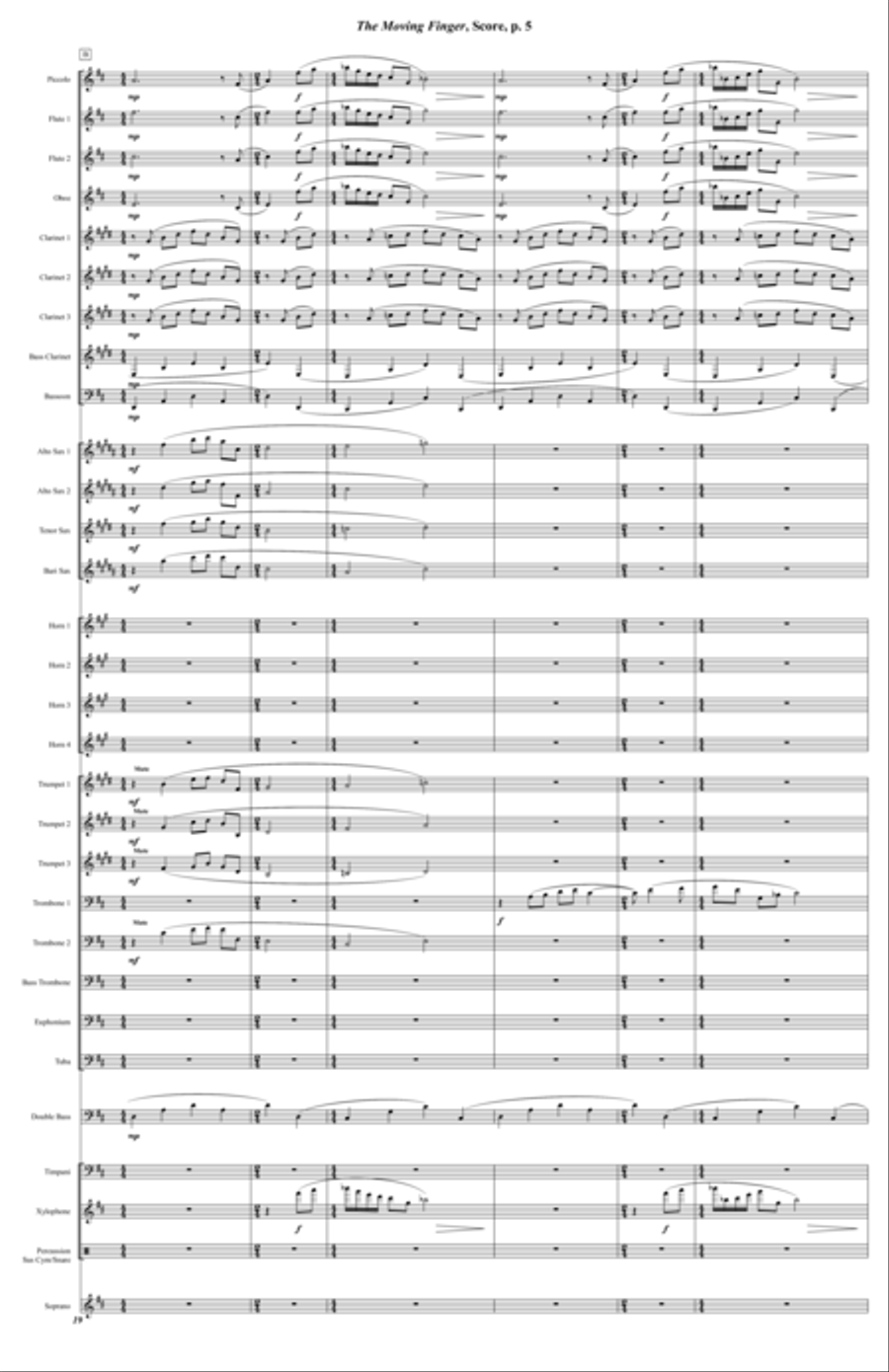 The Moving Finger (Wind Ensemble)