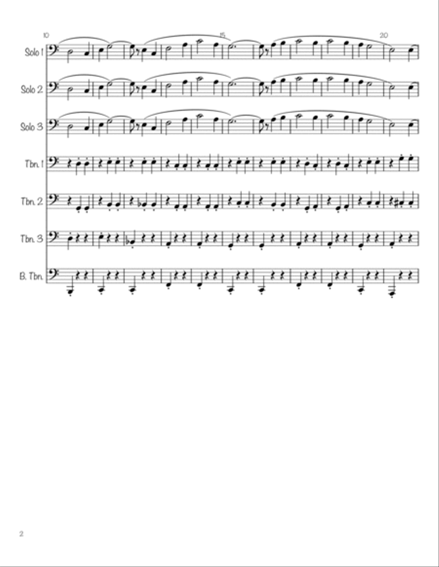 Irish Eyes Irish Eyes Brass Ensemble scores gallery preview page 2