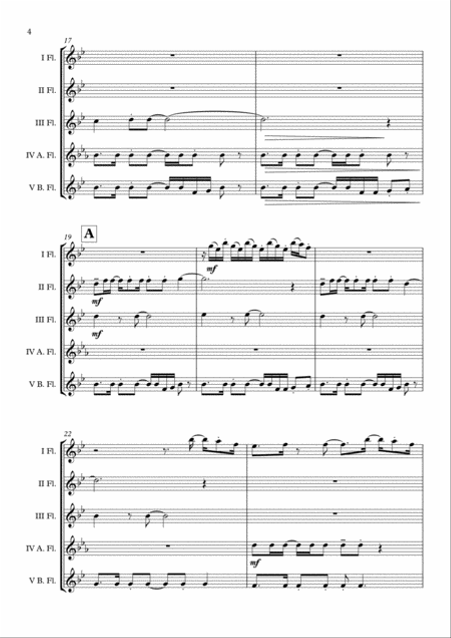 Overture/prologue Woodwind Ensemble scores gallery preview page 5