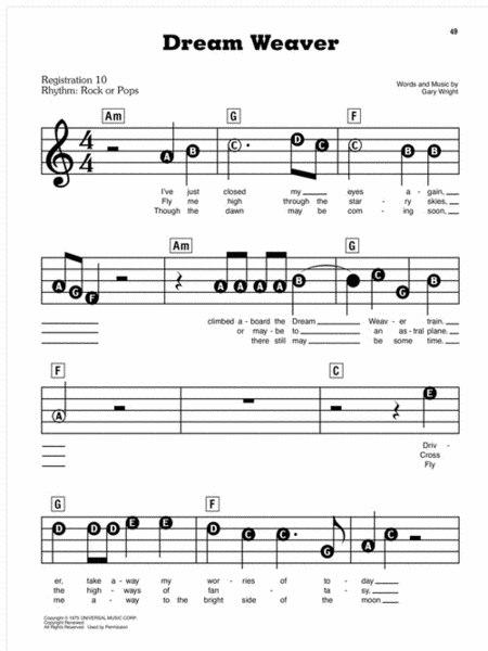 First 50 Songs You Should Play on Keyboard by Various Electronic Keyboard - Sheet Music