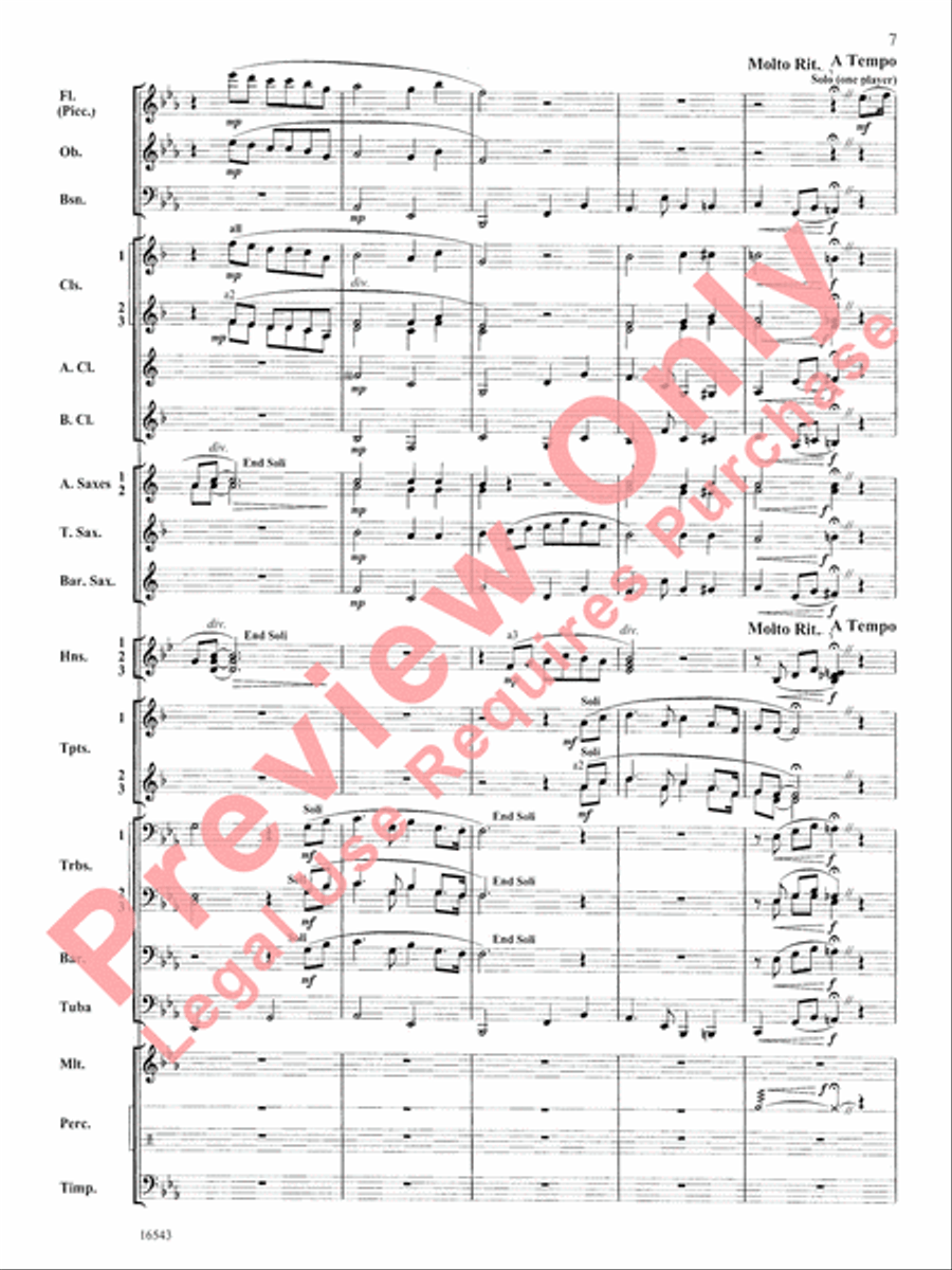 The Emerald Isle Concert Band scores gallery preview page 8