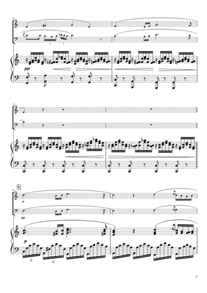 "Ave Maria" (Cdur) Piano trio / Violin & cello