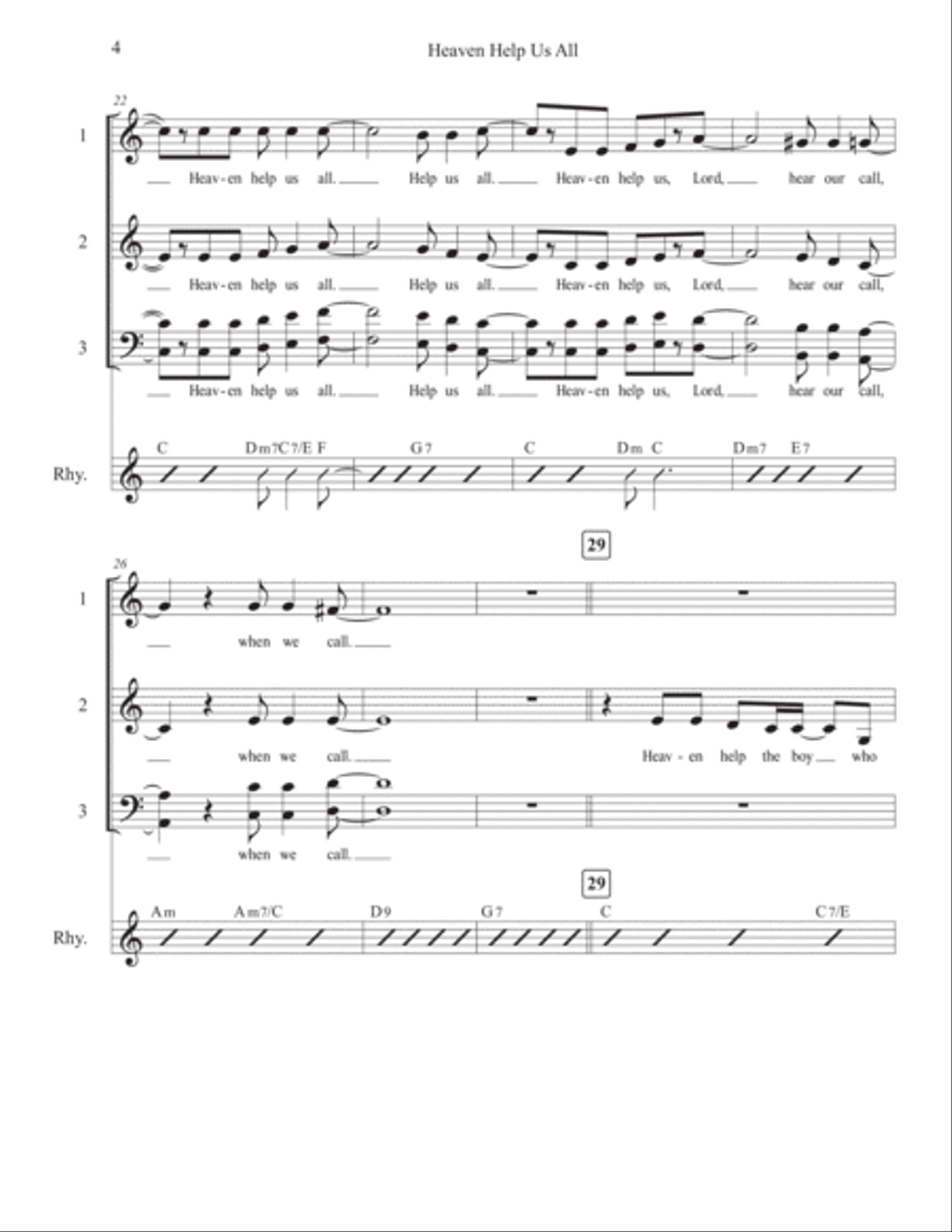 Heaven Help Us All 3-Part scores gallery preview page 4