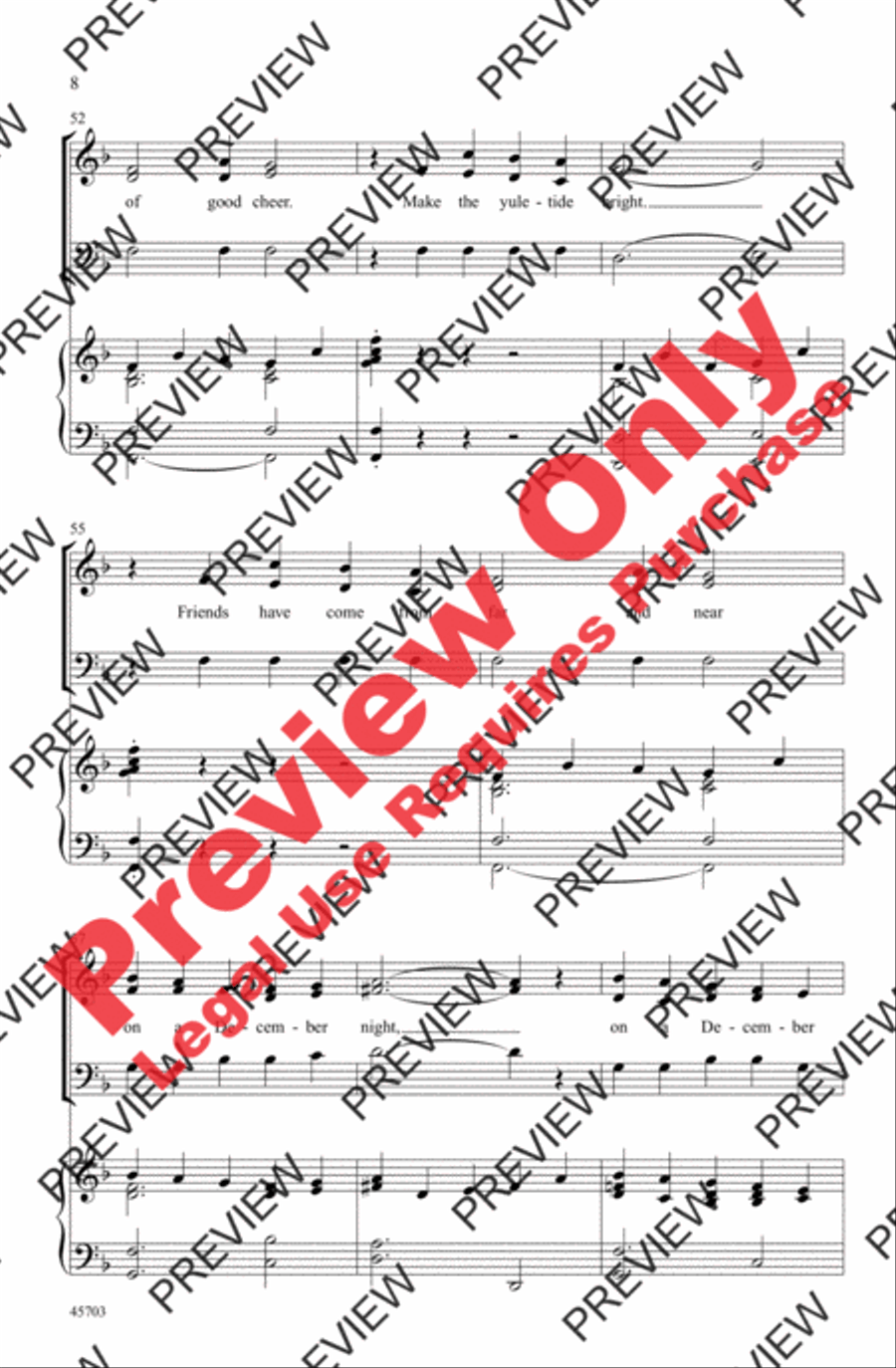 On a December Night On a December Night 3-Part scores gallery preview page 8