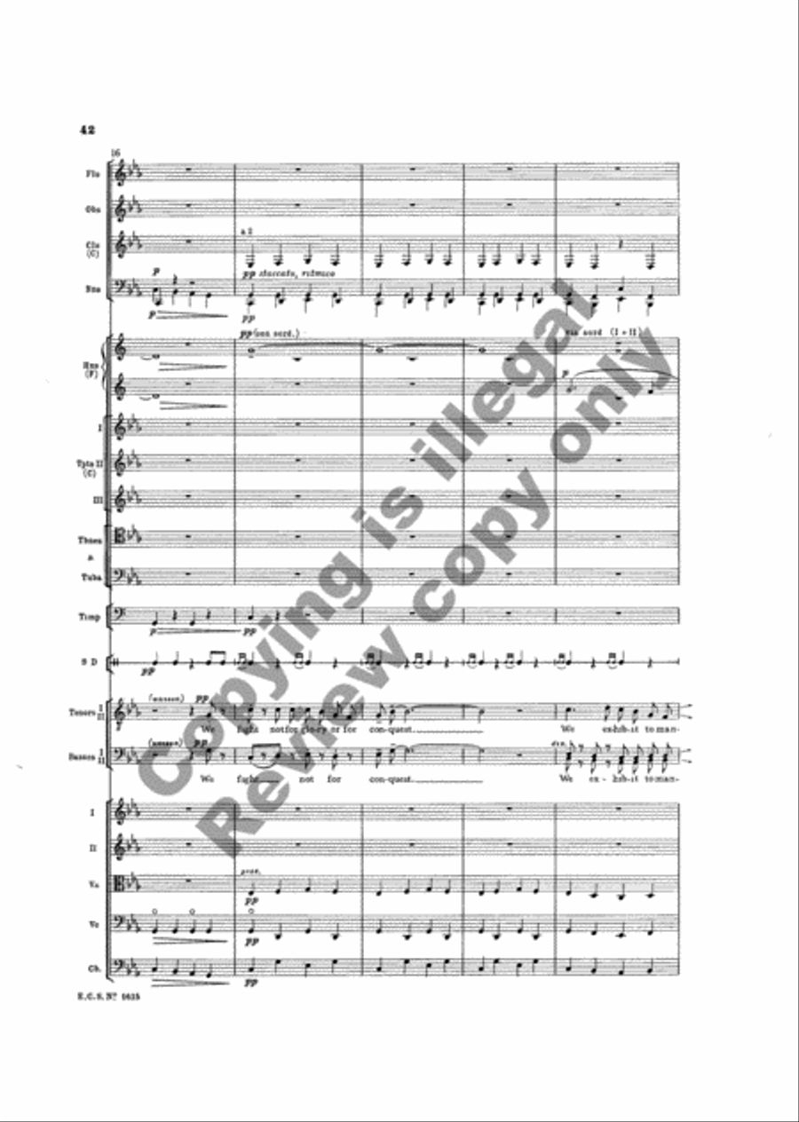 The Testament of Freedom (Additional Orchestra Score) Choir scores gallery preview page 36