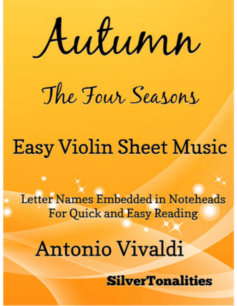 Autumn the Four Seasons Easy Violin Sheet Music Violin Solo scores gallery preview page 1